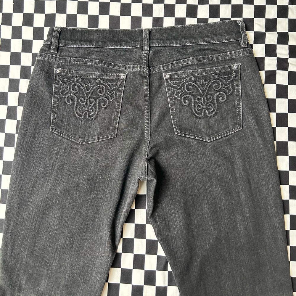 Y2K White House black market black denim jeans